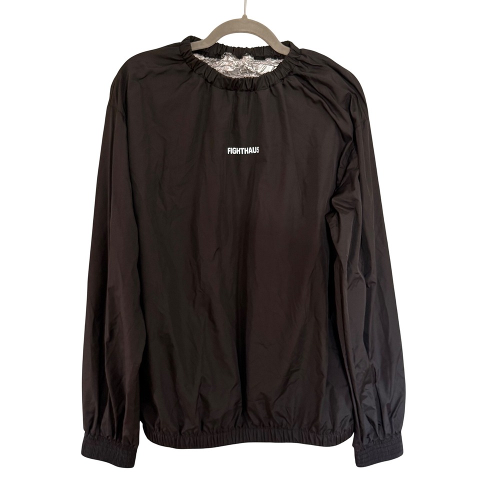 Fighthaus Contender Sauna Suit Top Mens Large Black Training Weight Cut Pullover